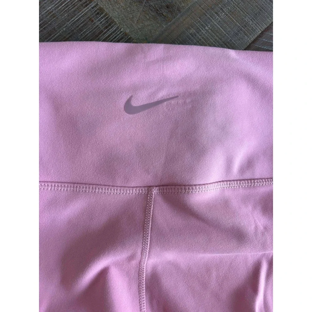 Nike One Dri-FIT High Rise 7/8 Length Leggings Pink Womens Medium FN3241-699